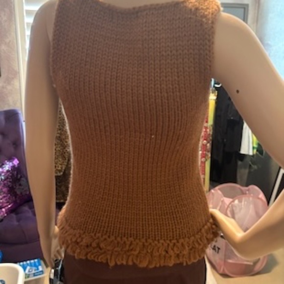 Knit Sleeveless Wool Sweater by BCBG - Picture 2 of 8